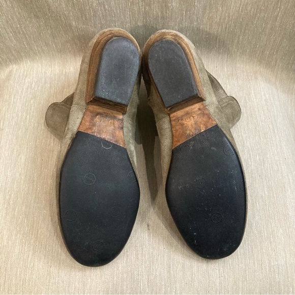 ISABEL MARANT Sz 39 Suede Zipper Riunded Toe Cap Stacked Heel Ankle Booties - Picture 7 of 9